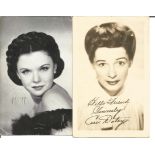 Cass Daley and Gloria Jean PRINTED signed photos. Good condition. We combine postage on multiple