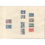 Dutch stamp collection of 10 stamps. 1933/1935. Good condition. We combine postage on multiple