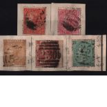 QV GB stamps. 5 included. Good condition. We combine postage on multiple winning lots and can ship