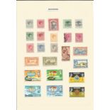 Bahamas and Barbados stamp collection on 2 loose pages. Good condition. We combine postage on