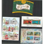 4 miniature sheets/ sheets of stamps. Some used. Includes Canada, Australia, Papua New Guinea.