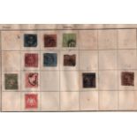 Bavaria stamp collection on 1 album page. 1849/1870. 11 stamps. Good condition. We combine postage