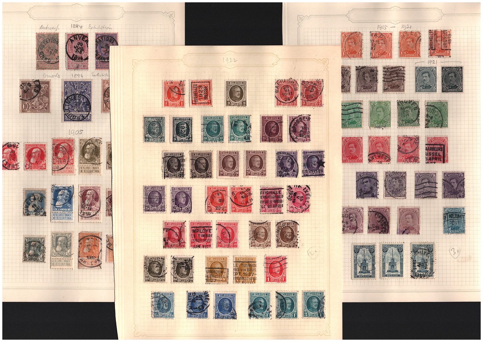 Belgian stamp collection on 14 loose pages. Cat value over £400. Good condition. We combine