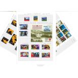 Guernsey stamp collection 16 loose album pages mint stamps dating 1995/2002 catalogue value over £