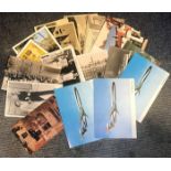 Vintage postcard collection 27 items old and interesting with some value includes QEII, Ships and