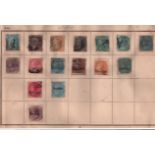 Indian stamp collection. 16 stamps. 1860/1880. Good condition. We combine postage on multiple