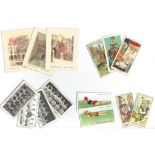 Cigarette card collection. 12 pages. Approx. 200 cards. Good condition. We combine postage on