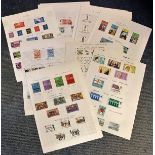 Guernsey stamp collection 26 loose album pages mint stamps dating 1948/1986 catalogue value £100.