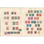German stamp collection on 2 loose album pages. 1928/1936. Good condition. We combine postage on