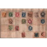 Austrian stamp collection of used stamps. 17 stamps. Imperf and perf. Good condition. We combine