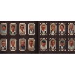 Cigarette card collection in album. 2 sets of 1934 cricketers by John player and sons. High cat