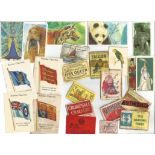 Cigarette cards and match box labels. Silk flags. Good condition. We combine postage on multiple
