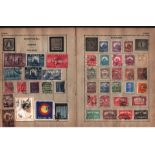 East Europe stamp collection on 11 loose pages. Includes Hungary, Poland, Russia, Romania and