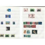 World stamp collection 16-page Royal Mail stock book countries include South America, Europe and