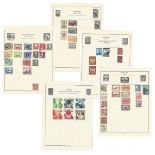 East Europe stamp collection on 19 loose pages. Includes Bulgaria, Czech, Hungary, Poland, Russia.
