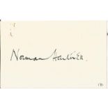 Sir Norman Hartnell signed 6x4 white card. Sir Norman Bishop Hartnell, KCVO (12 June 1901 - 8 June