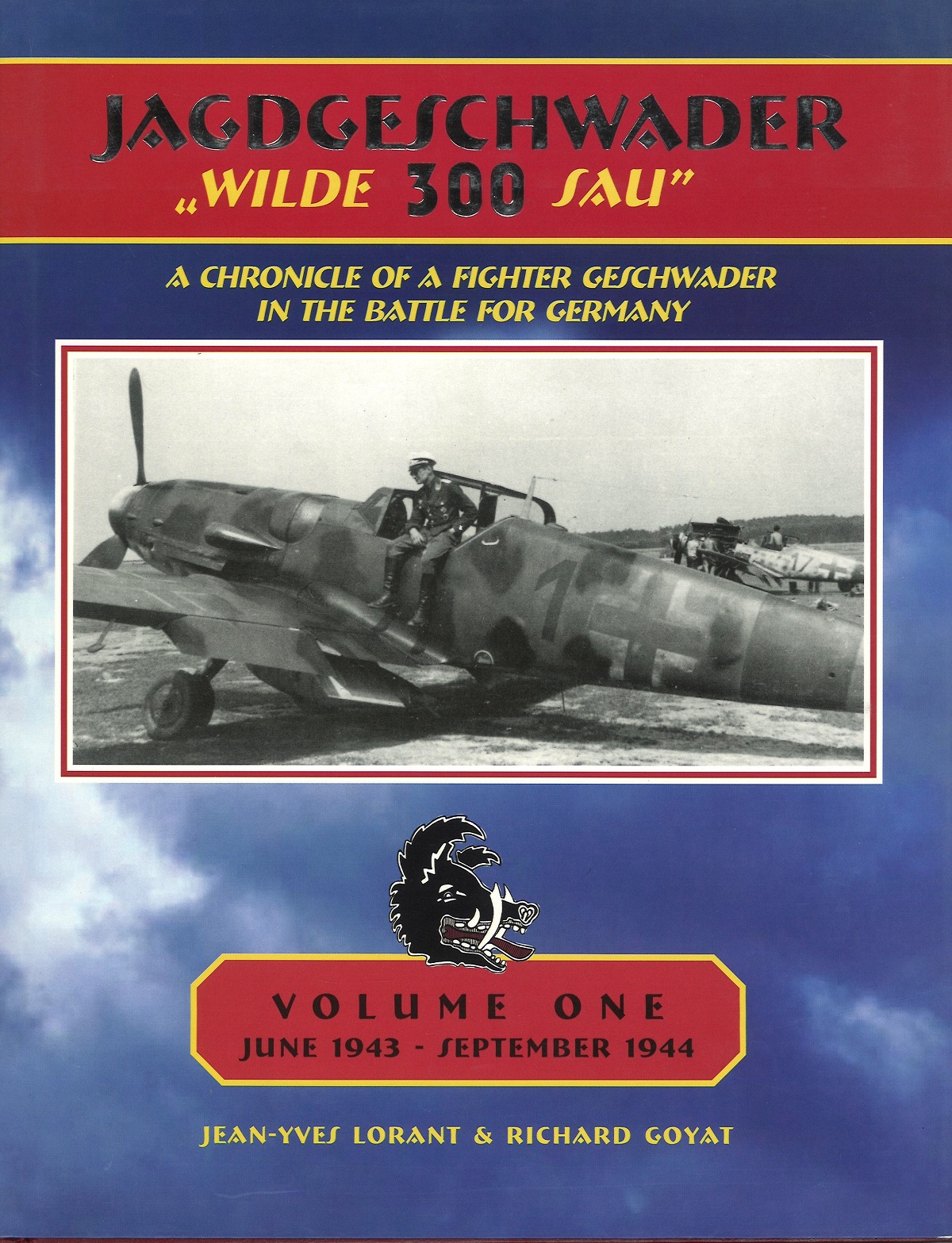World War II Hajo Herrmann signed hardback book titled Jagdgeschwader Wilde 300 Sau A chronicle of a - Image 2 of 2