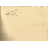 Stephen King-Hall signed 6x4 album page dated 16. 3. 48. William Stephen Richard King-Hall, Baron