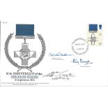 George Cross 50th Anniversary multi signed commemorative cover signatures included are Odette