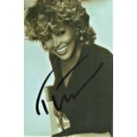 Tina Turner signed 6x4 black and white photograph. Widely referred to as the Queen of Rock 'n' Roll,