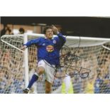Muzzy Izzet Signed 8x12 Leicester City Photo. Good condition. All autographs come with a Certificate