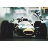 Motor Racing Sir Jack Brabham signed 8x6 colour photo. Good condition. All autographs come with a