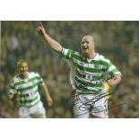 John Hartson Signed 8x12 Celtic Photo. Good condition. All autographs come with a Certificate of