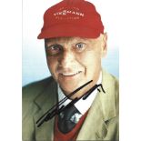 Motor Racing Nicki Lauda signed 6x4 colour photo. Good condition. All autographs come with a