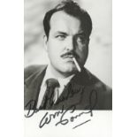 William Conrad signed 6x4 black and white photograph. Conrad was an American actor, producer, and