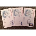 FDC collection 3 covers British Army Entry Whitbread Round the World Race sailed covers Rio de