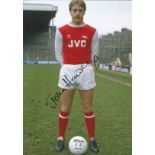 John Hawley Signed 8x12 Arsenal Photo. Good condition. All autographs come with a Certificate of