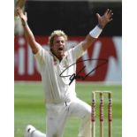 Shane Warne signed 10x8 colour photo. Shane Keith Warne (born 13 September 1969) is an Australian