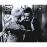 Barbara Windsor signed 10x8 black and white photo. Dame Barbara Windsor DBE (born Barbara Ann Deeks;