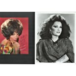 Connie Francis collection of signed photos. A 6x8 which is dedicated and contains the list of