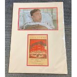 Frankie Howerd (1917-1992) Comedy Actor Signed Vintage Theatre Programme15x21 Double Mounted With