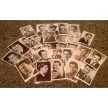 Stage and Screen collection 30 vintage 6x4 black and white photos unsigned from the golden age