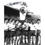Football Natt Lofthouse signed 10x8 black and white photo. Good condition. All autographs come