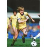 Peter Barnes Signed 8x12 Leeds United Photo. Good condition. All autographs come with a