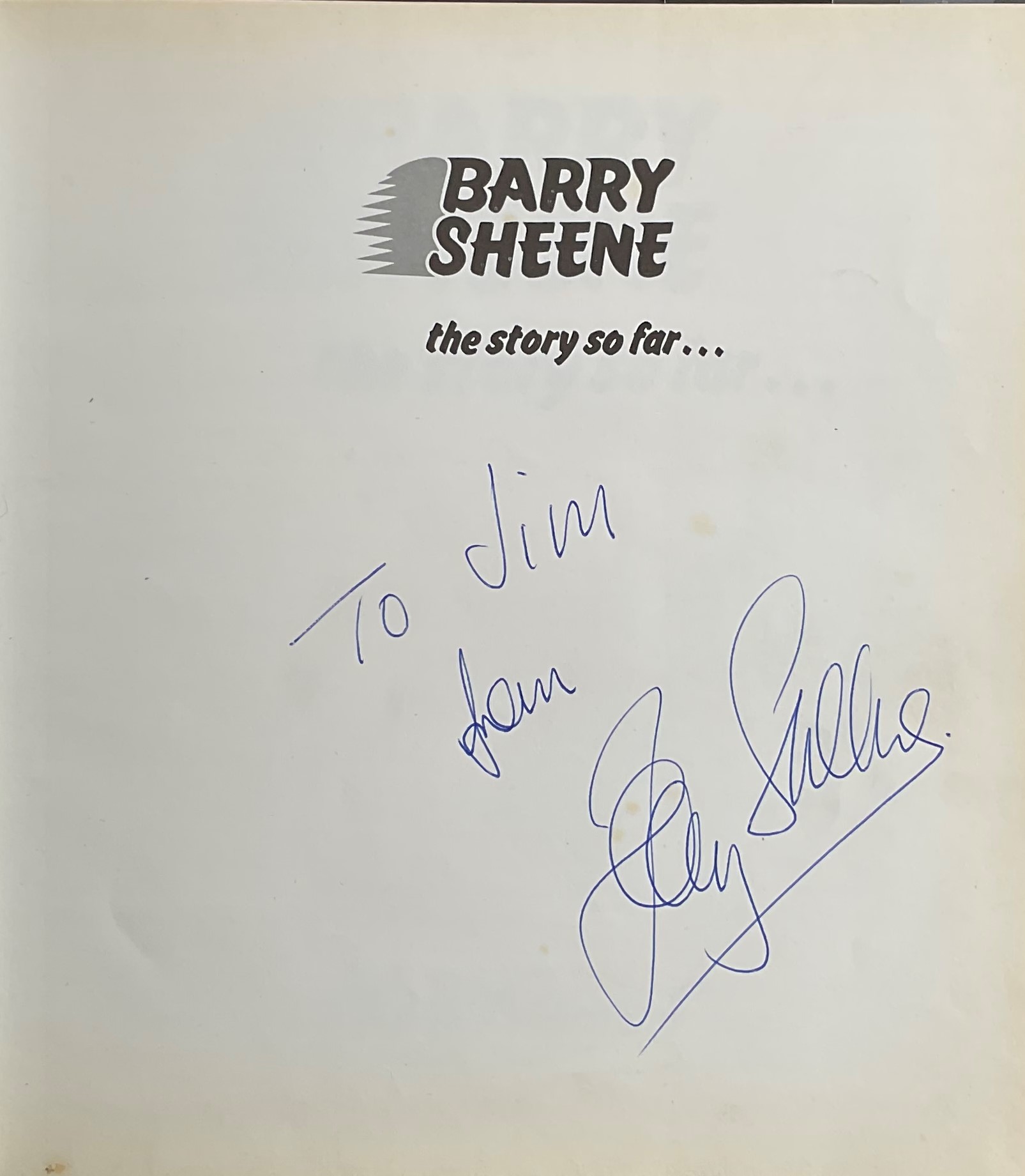 Barry Sheene signed hardback book titled The Story so Far signature on the inside title page - Image 2 of 2
