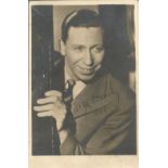 George Formby signed 6x4 vintage sepia photo.George Formby, OBE (born George Hoy Booth; 26 May