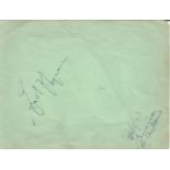 Errol Flynn signed autograph album page dated 1947. Good condition. All autographs come with a