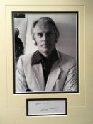 George Martin 10 X 8 Photograph Professionally Double Mounted Above A White Card Signed By Former