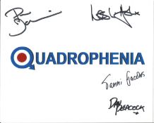 Quadrophenia Phil Daniels, Leslie Ash ,Tammi Jacobs and Dan Peacock multi signed 10x8 colour