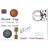 Alf Ramsey signed World Cup Special Commemorative issue FDC PM Harrow and Wembley 18th Aug 1966.