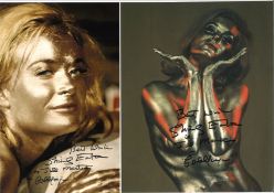 Shirley Eaton collection 6 fantastic, rare, signed photos pictured in her role as Jill Masterson