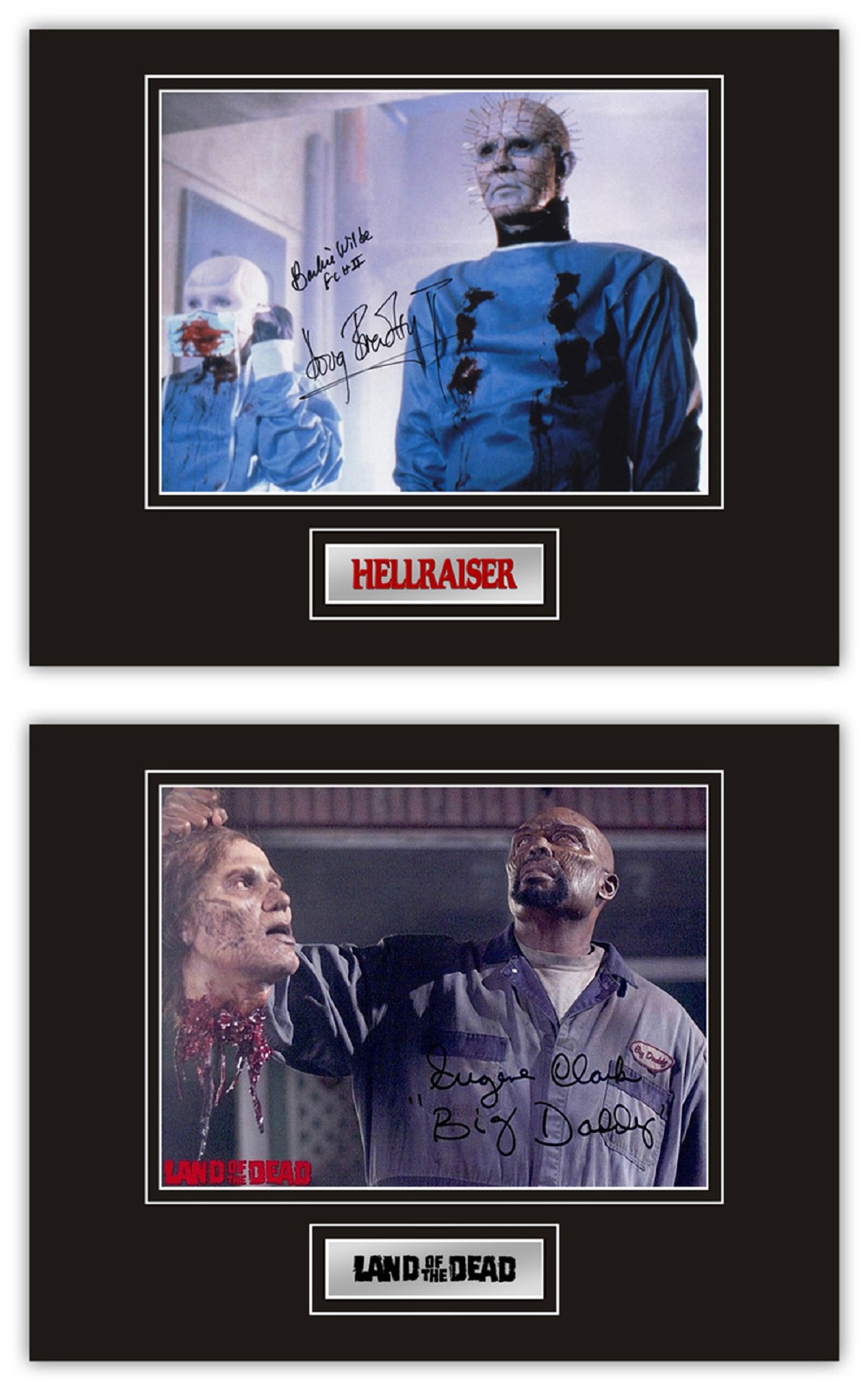 Set of 6 Stunning hand signed horror professionally mounted displays! This beautiful set of 6 - Image 2 of 4