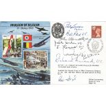 VC winners multi signed FDC Invasion of Belgium 10-28 May 1940 includes 9 fantastic signatures