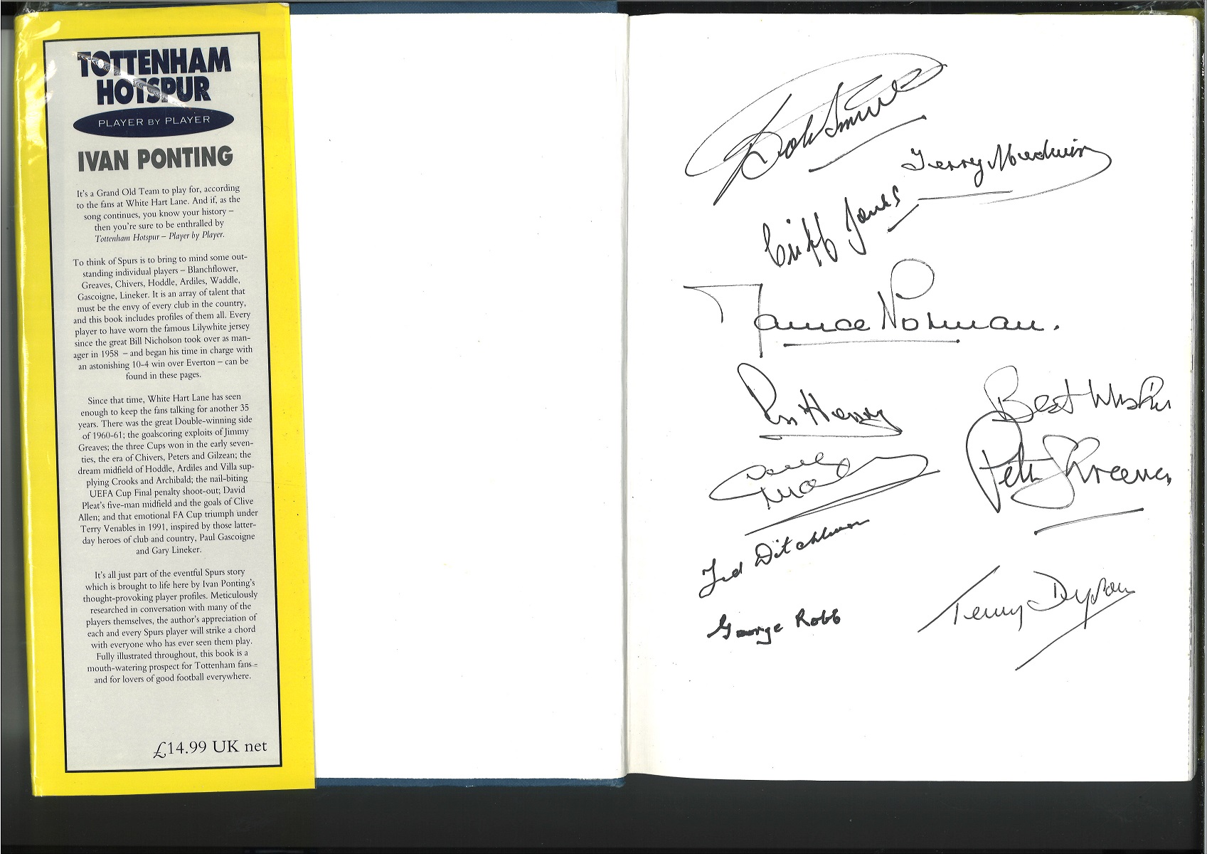 Football Tottenham Hotspur player by player multi signed hard back book includes over 30 Spurs - Image 2 of 2