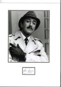 Peter Sellers 16x12 mounted signature piece includes black and white photo pictured as Inspector