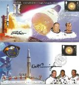 Nasa Space collection two fantastic signed FDC by Astronaut Walt Cunningham Apollo 7 mission and